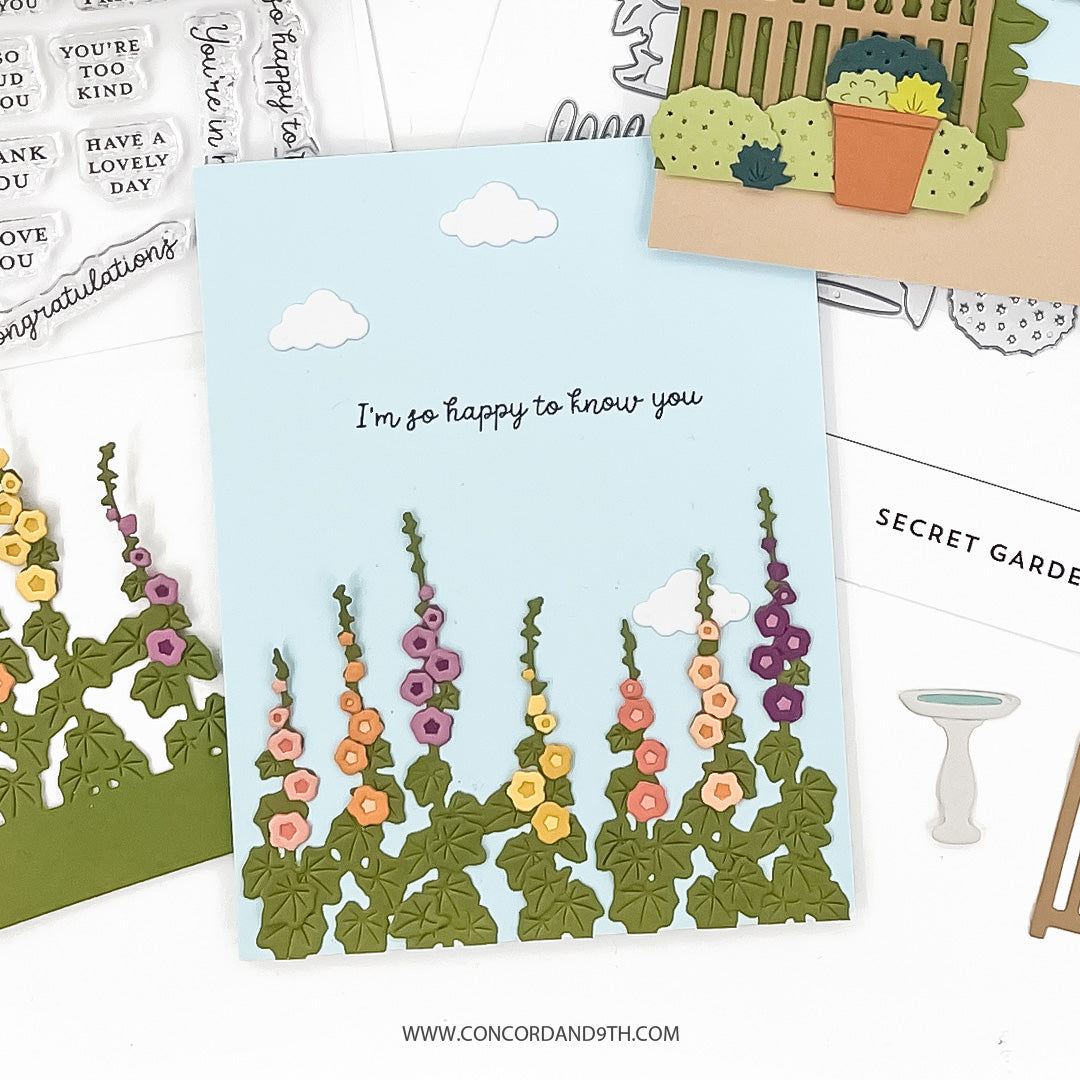 Concord & 9th - Secret Garden Stacks Stamp Set (3 x 3)