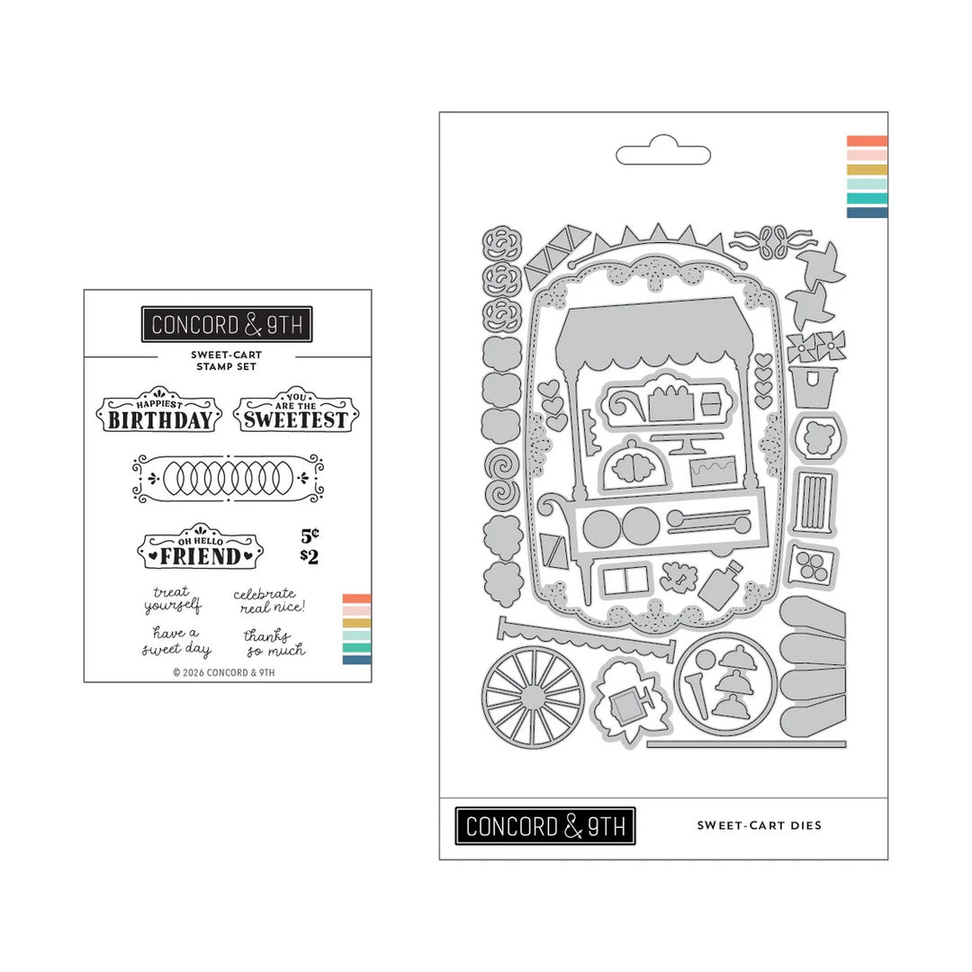 Concord & 9th - Sweet-cart Bundle - Stamp Set/Dies
