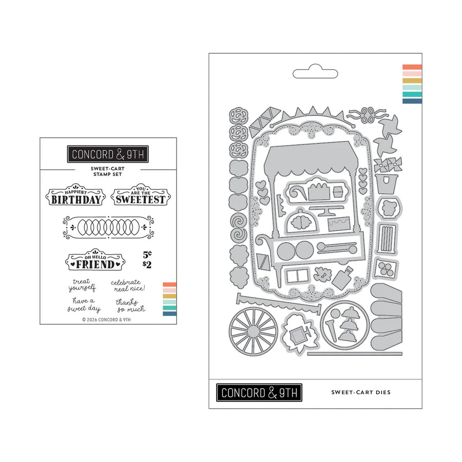 Concord & 9th - Sweet-cart Bundle - Stamp Set/Dies