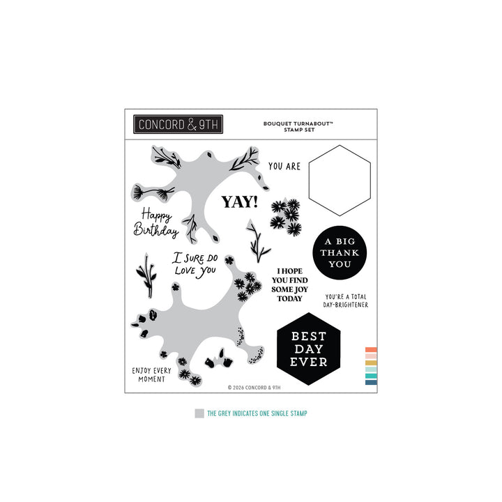 Concord & 9th - Bouquet Turnaboutª Stamp Set (6 x 6)