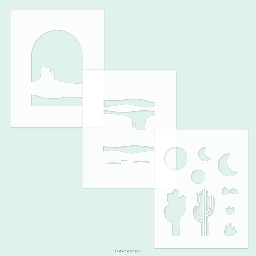 concord 9th desertscape stencil pack 