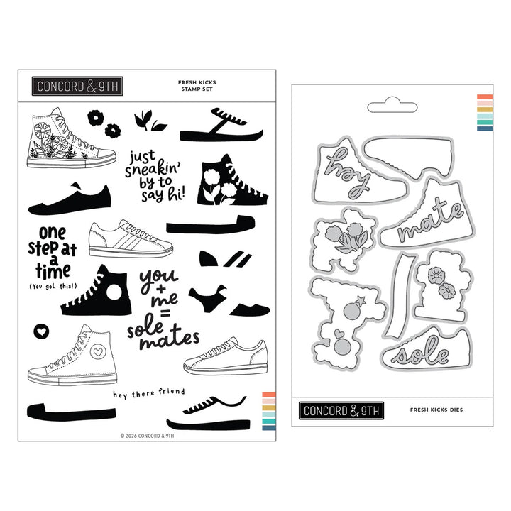 Concord & 9th - Fresh Kicks Bundle - Stamps & Dies