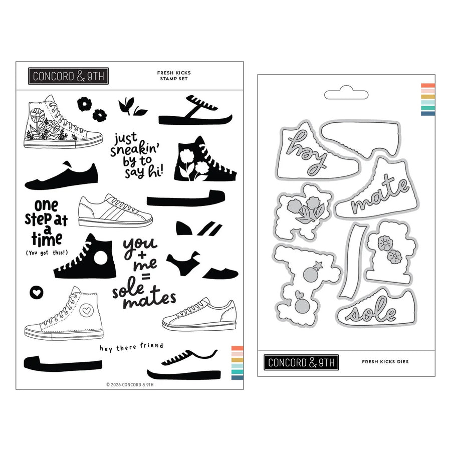 Concord & 9th - Fresh Kicks Bundle - Stamps & Dies
