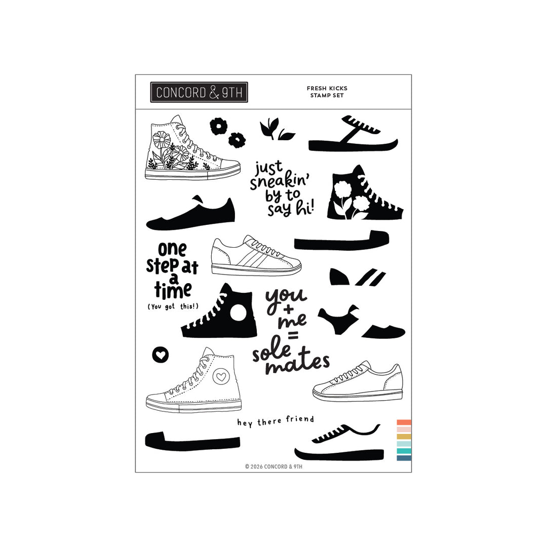 Concord & 9th - Fresh Kicks Stamp Set (6 x 8)