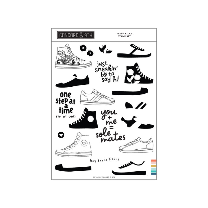 Concord & 9th - Fresh Kicks Stamp Set (6 x 8)