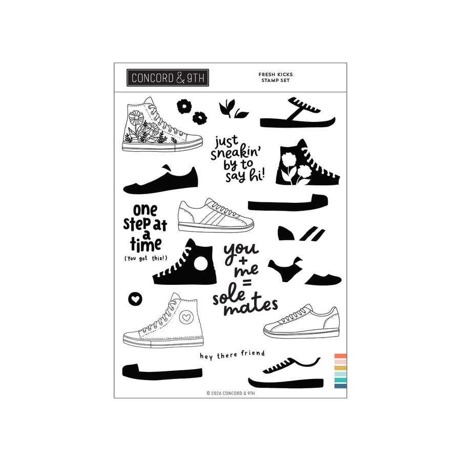 Concord & 9th - Fresh Kicks Stamp Set (6 x 8)