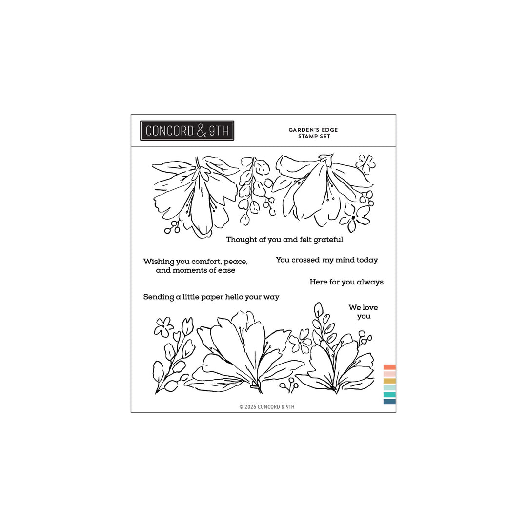 Concord & 9th - Garden's Edge Stamp Set (6 x 6)