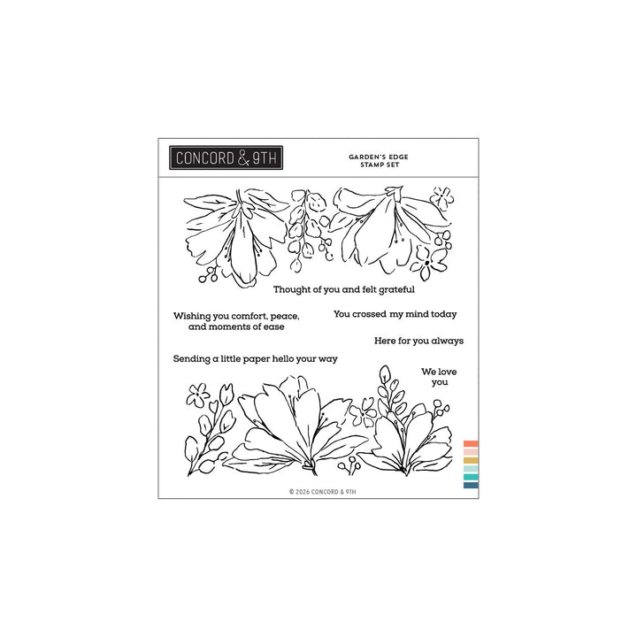 Concord & 9th - Garden's Edge Stamp Set (6 x 6)