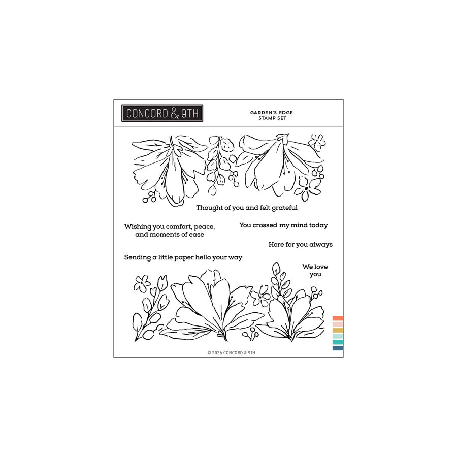 Concord & 9th - Garden's Edge Stamp Set (6 x 6)