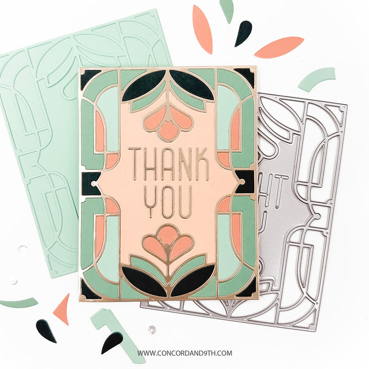 Concord & 9th - Gilded Glass Bundle - Stamps & Dies