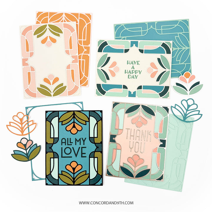 Concord & 9th - Gilded Glass Bundle - Stamps & Dies