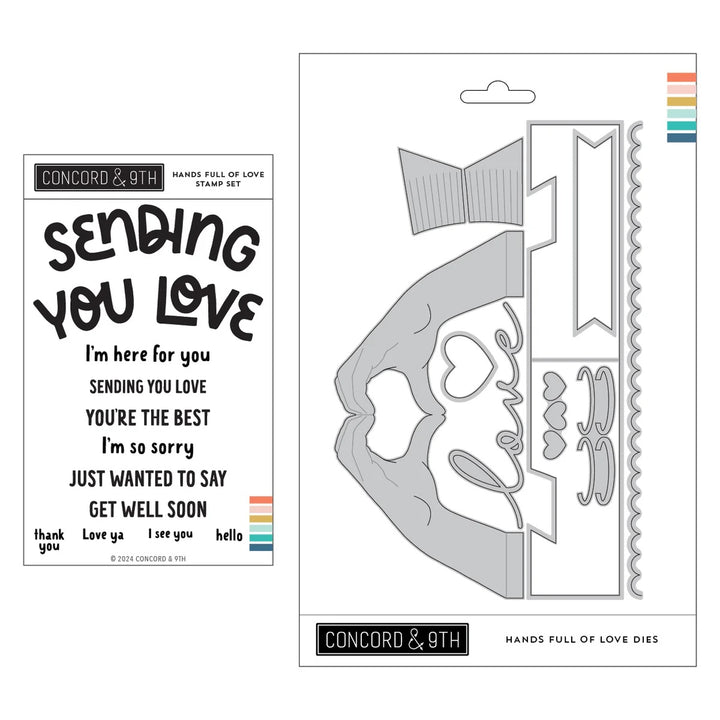 Concord & 9th - Hands Full of Love - Stamps & Dies BUNDLE