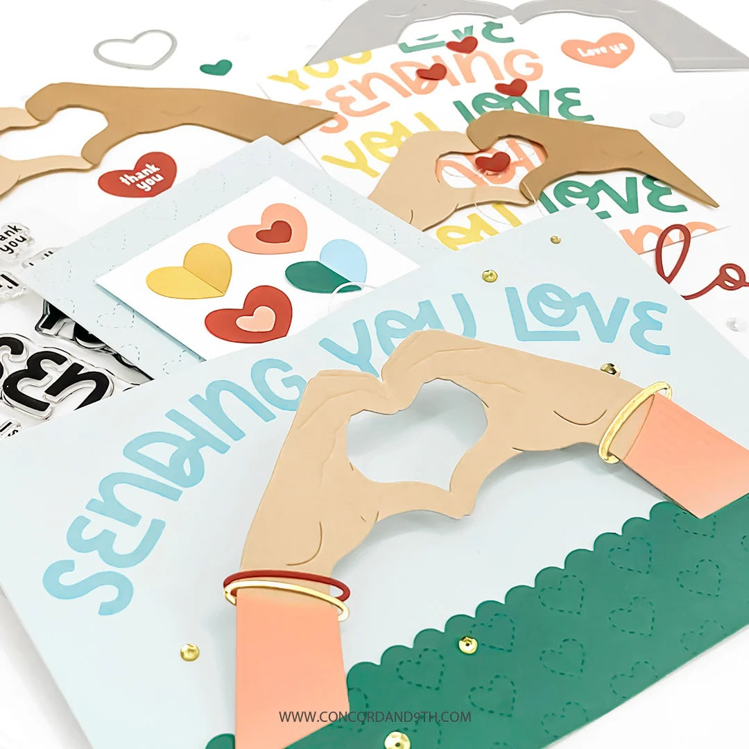 Concord & 9th - Hands Full of Love - Stamps & Dies BUNDLE