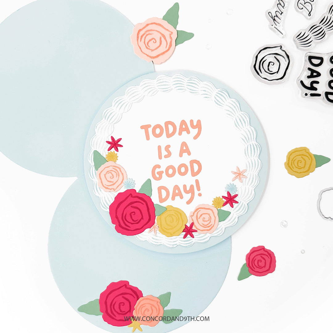 Concord & 9th - Icing on the Cake Bundle - Stamps, Dies & Embossing Folder