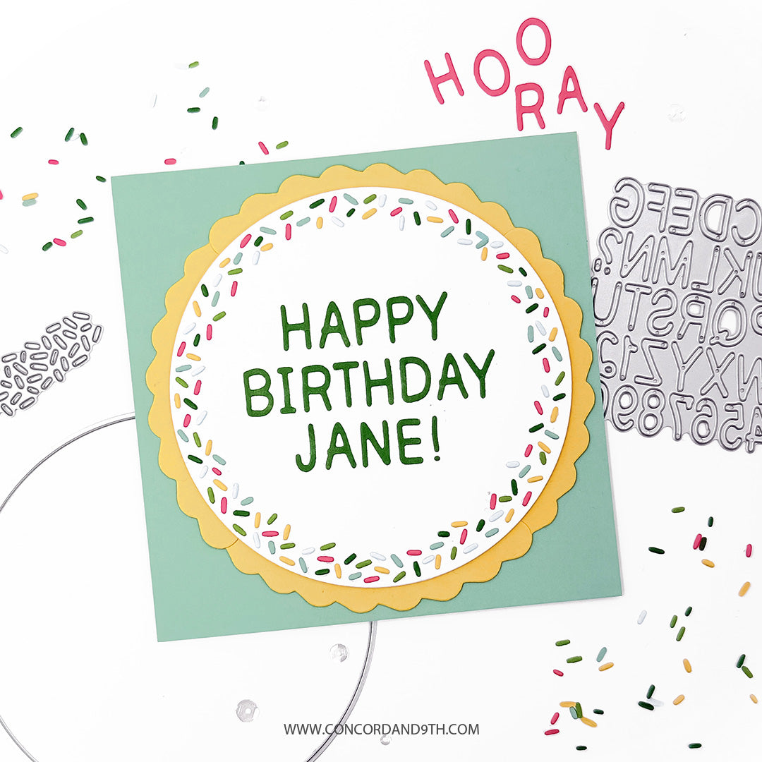 Concord & 9th - Icing on the Cake Bundle - Stamps, Dies & Embossing Folder
