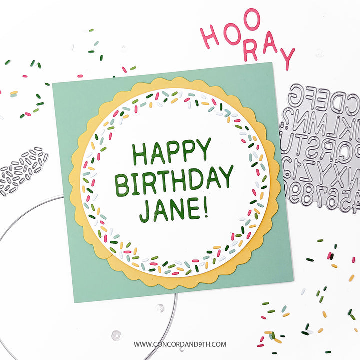 Concord & 9th - Icing on the Cake Bundle - Stamps, Dies & Embossing Folder