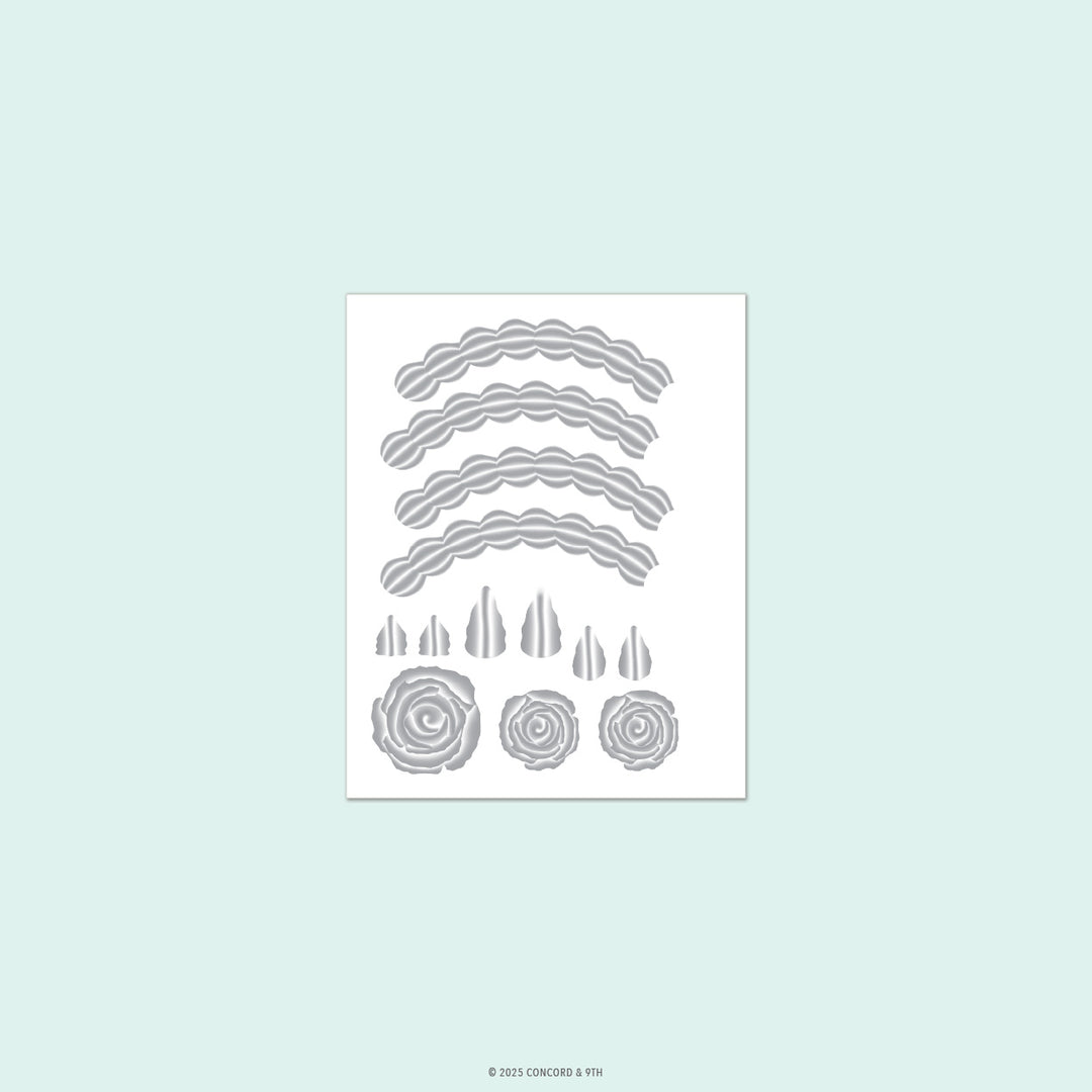 Concord & 9th - Icing on the Cake Embossing Folder (4.75 x 6)
