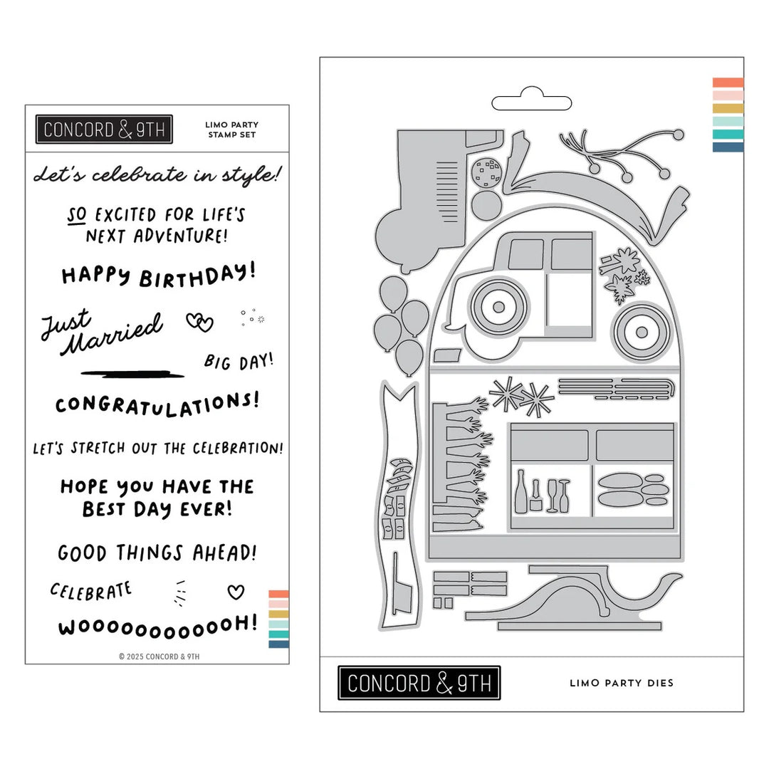 Concord & 9th - Limo Party Bundle - Stamp & Dies