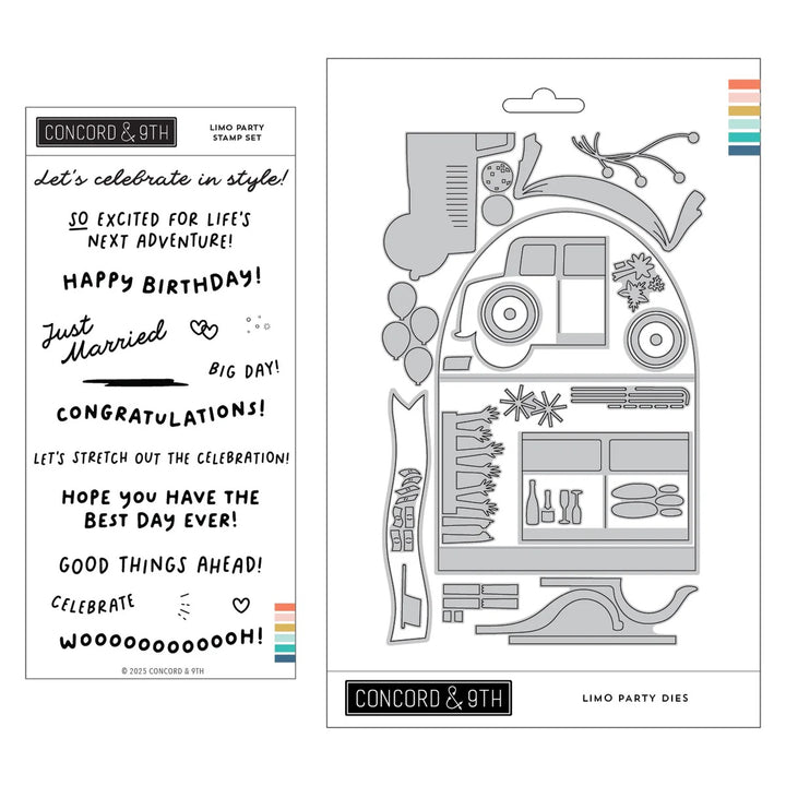 Concord & 9th - Limo Party Bundle - Stamp & Dies