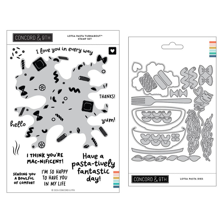 Concord & 9th - Lotsa Pasta Bundle - Stamps & Dies