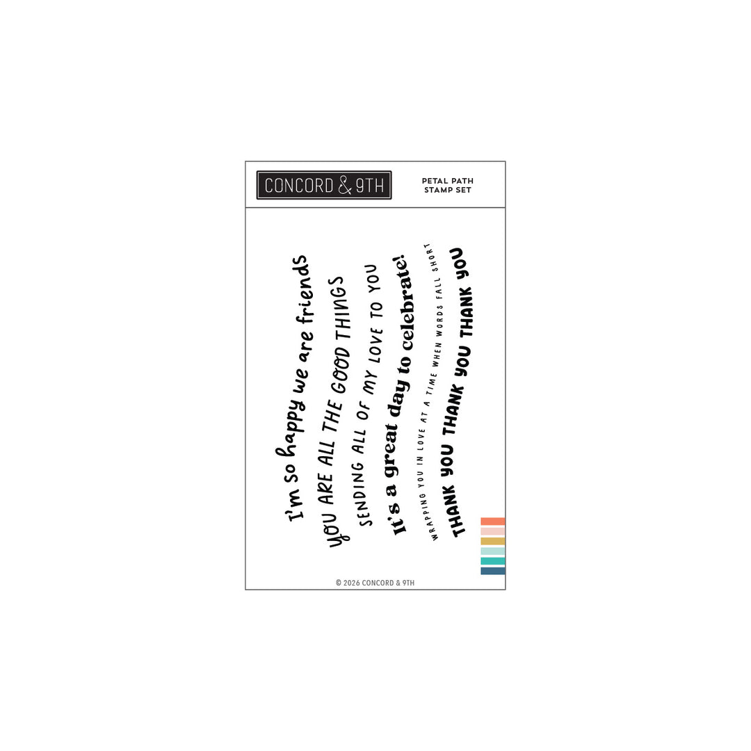Concord & 9th - Petal Path Stamp Set (4" x 6")