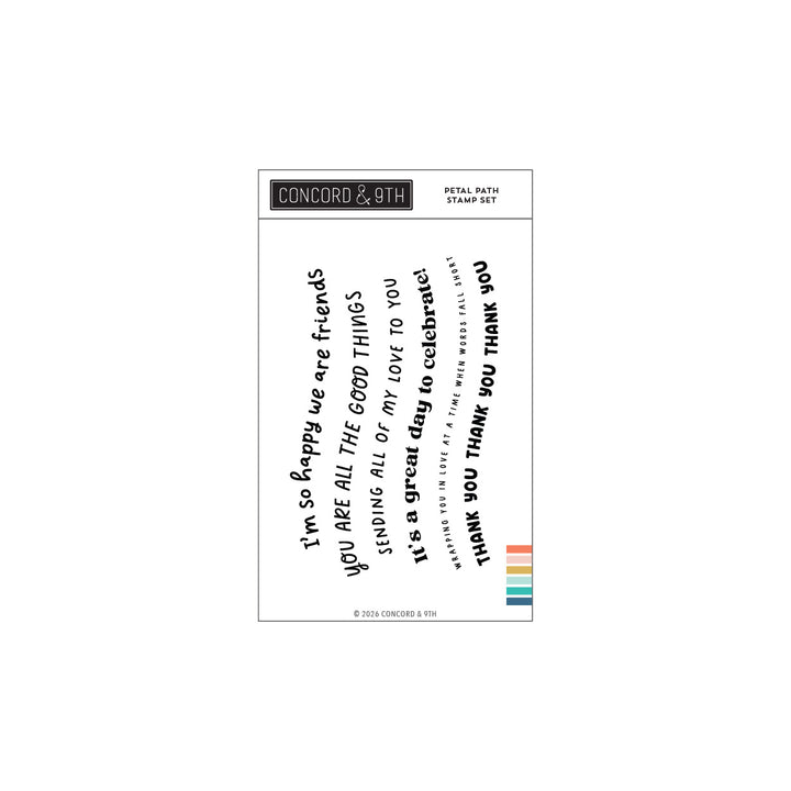 Concord & 9th - Petal Path Stamp Set (4" x 6")