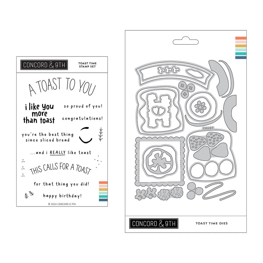 Concord & 9th - Toast Time Bundle - Stamps & Dies