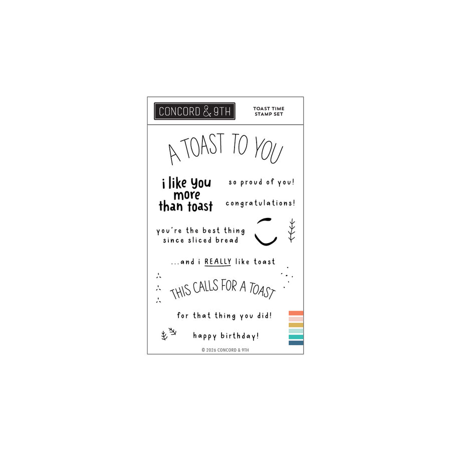 Concord & 9th - Toast Time Stamp Set (4" x 6")