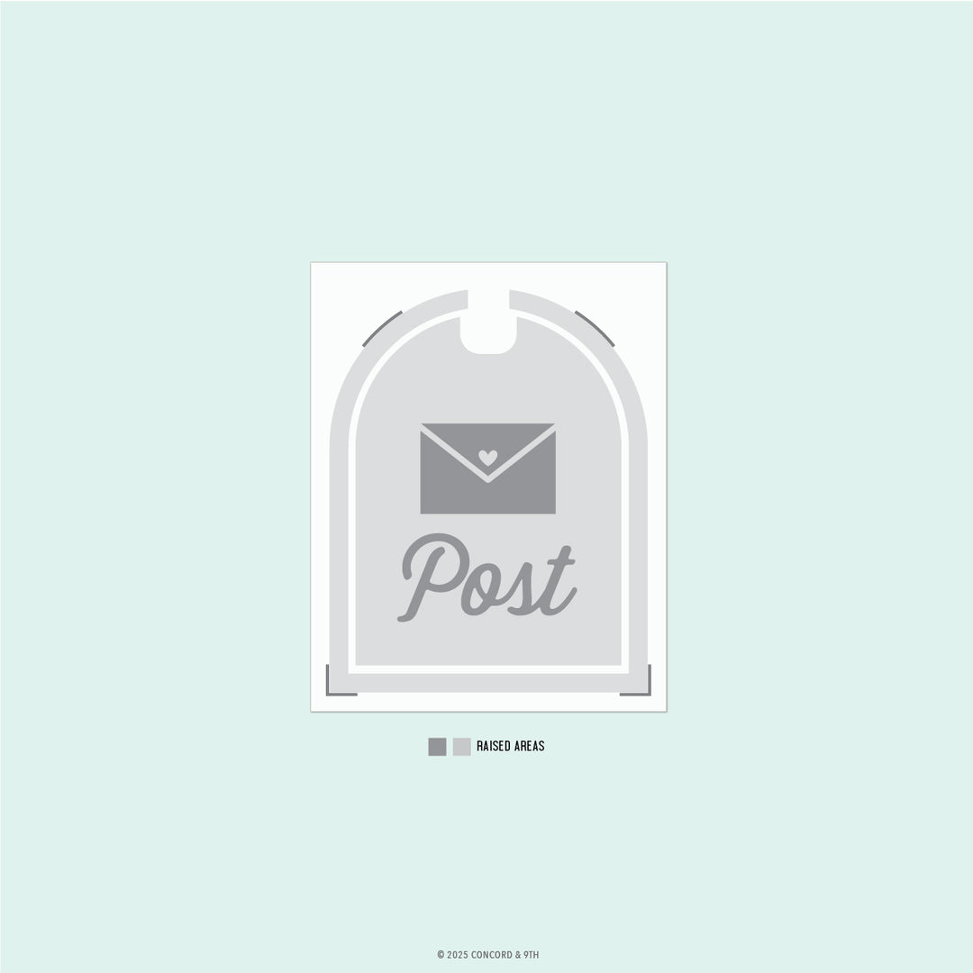 Concord & 9th - Happy Mail Embossing Folder (4.75 x 6)