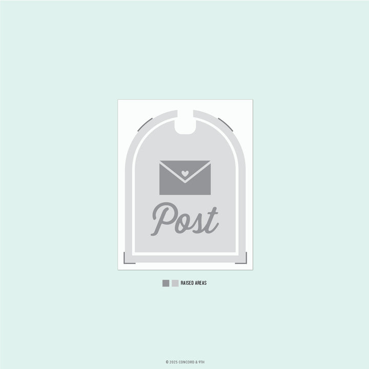 Concord & 9th - Happy Mail Embossing Folder (4.75 x 6)