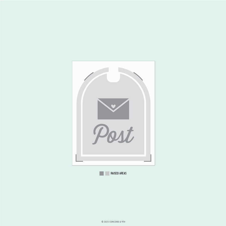 Concord & 9th - Happy Mail Embossing Folder (4.75 x 6)