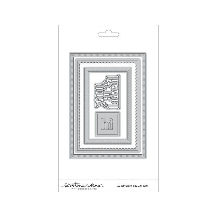 concord 9th kristina werner a6 detailed frames dies kw1315