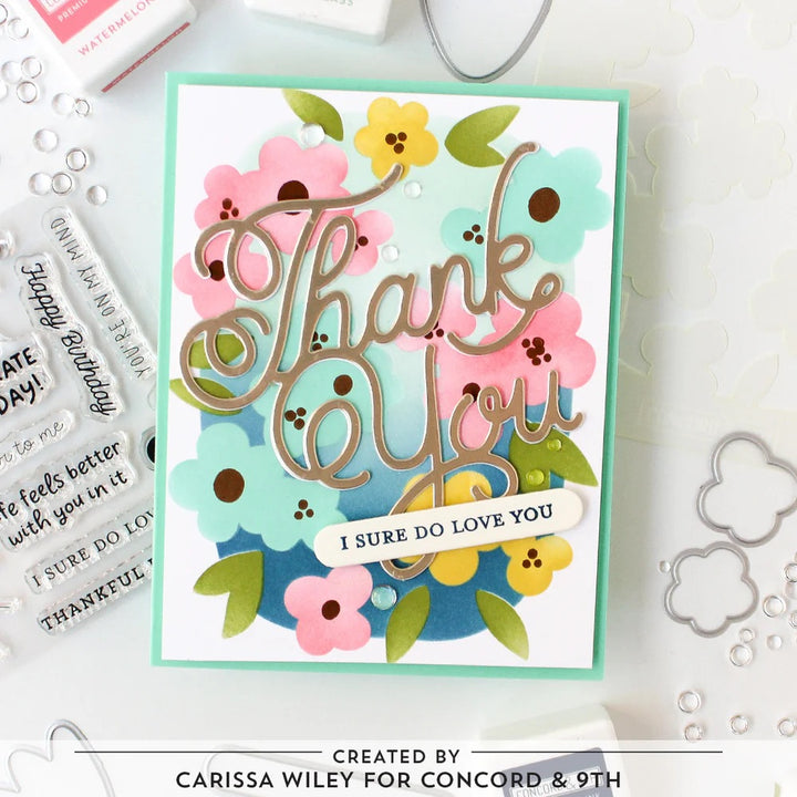 Concord & 9th - Petal Portraits Bundle - Stamps, Dies & Stencils