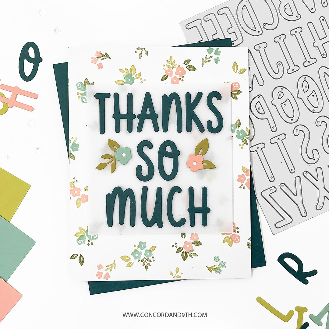 Concord & 9th - A to Z Alphabet Die