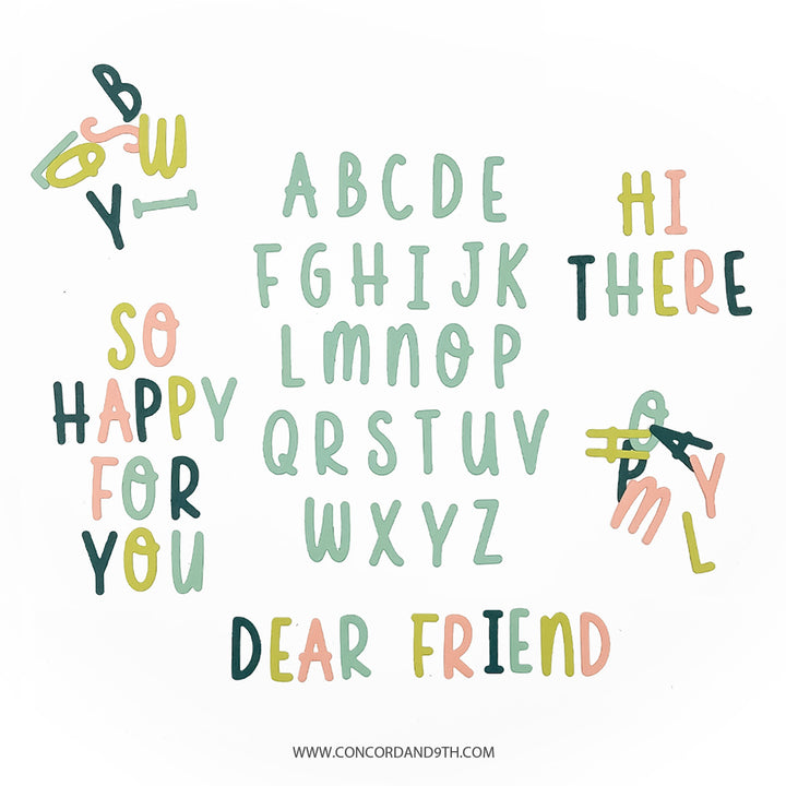 Concord & 9th - A to Z Alphabet Die