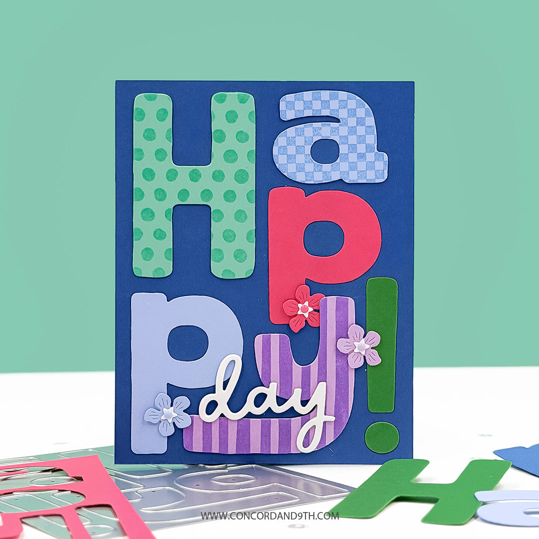 Concord & 9th - Big Happy BUNDLE Stamps & Die Set