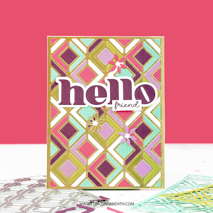 Concord & 9th - Diamond Lattice Inlay Die