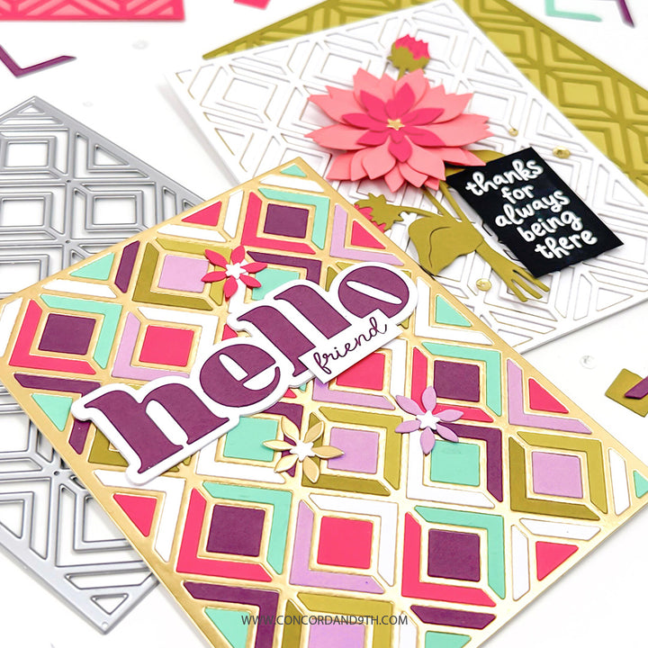 Concord & 9th - Diamond Lattice Inlay Die