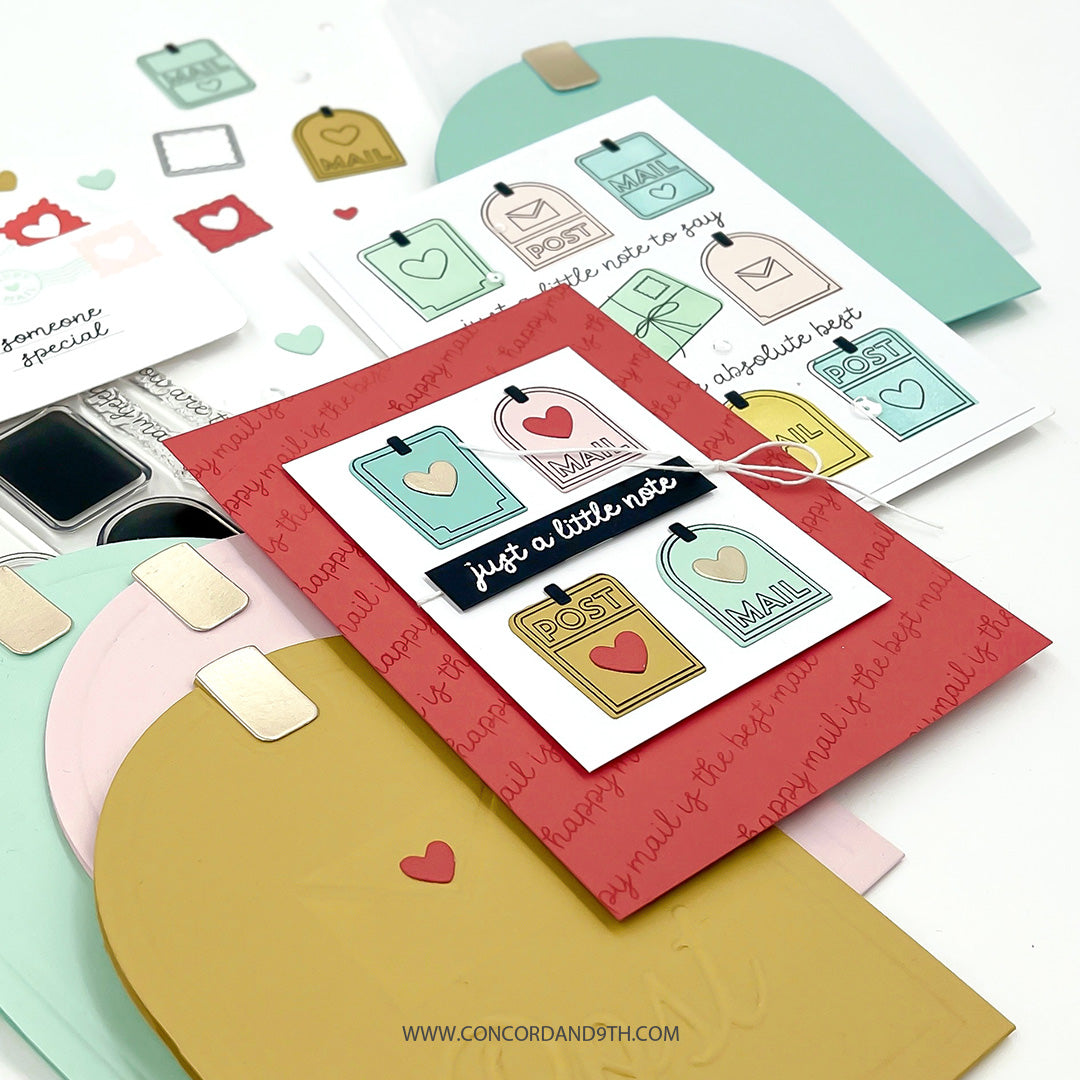 Concord & 9th - Happy Mail Bundle - Stamps/Dies/Embossing Folder