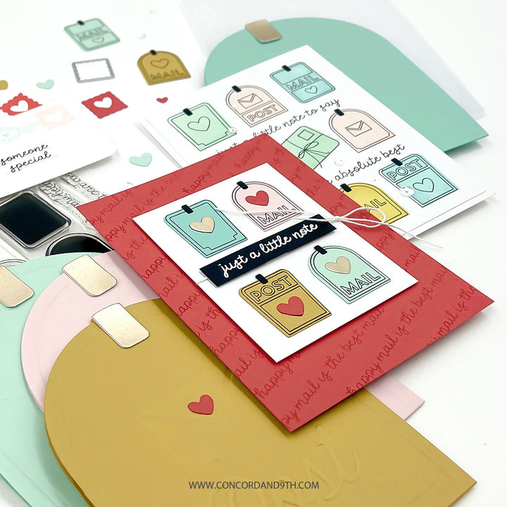 Concord & 9th - Happy Mail Bundle - Stamps/Dies/Embossing Folder