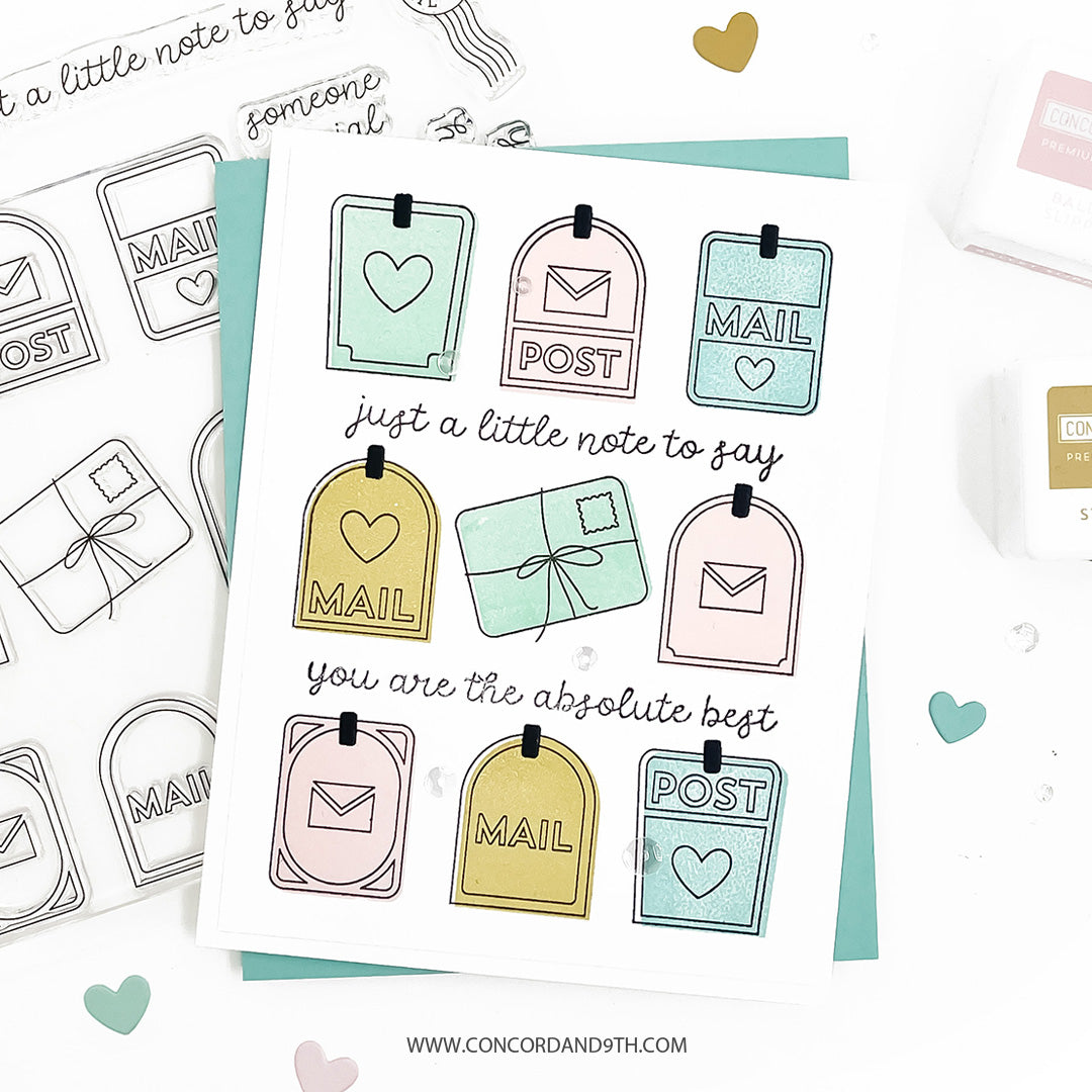 Concord & 9th - Happy Mail Bundle - Stamps/Dies/Embossing Folder