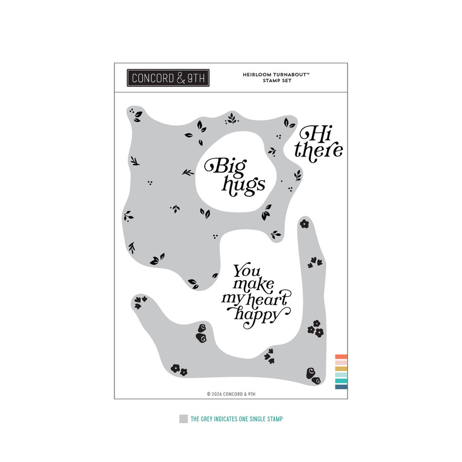 Concord & 9th - Heirloom Turnaboutª Stamp Set (6 x 8)