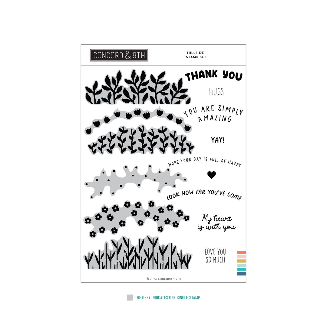 Concord & 9th - Hillside Stamp Set (6 x 8)
