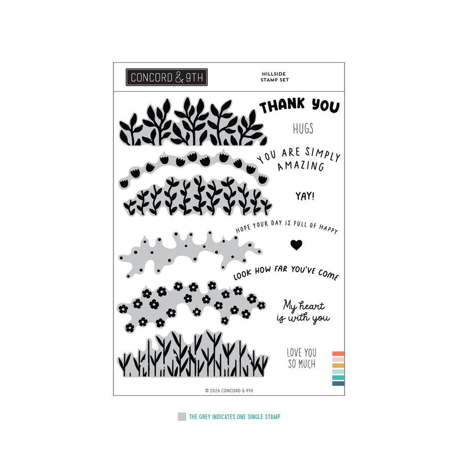 Concord & 9th - Hillside Stamp Set (6 x 8)