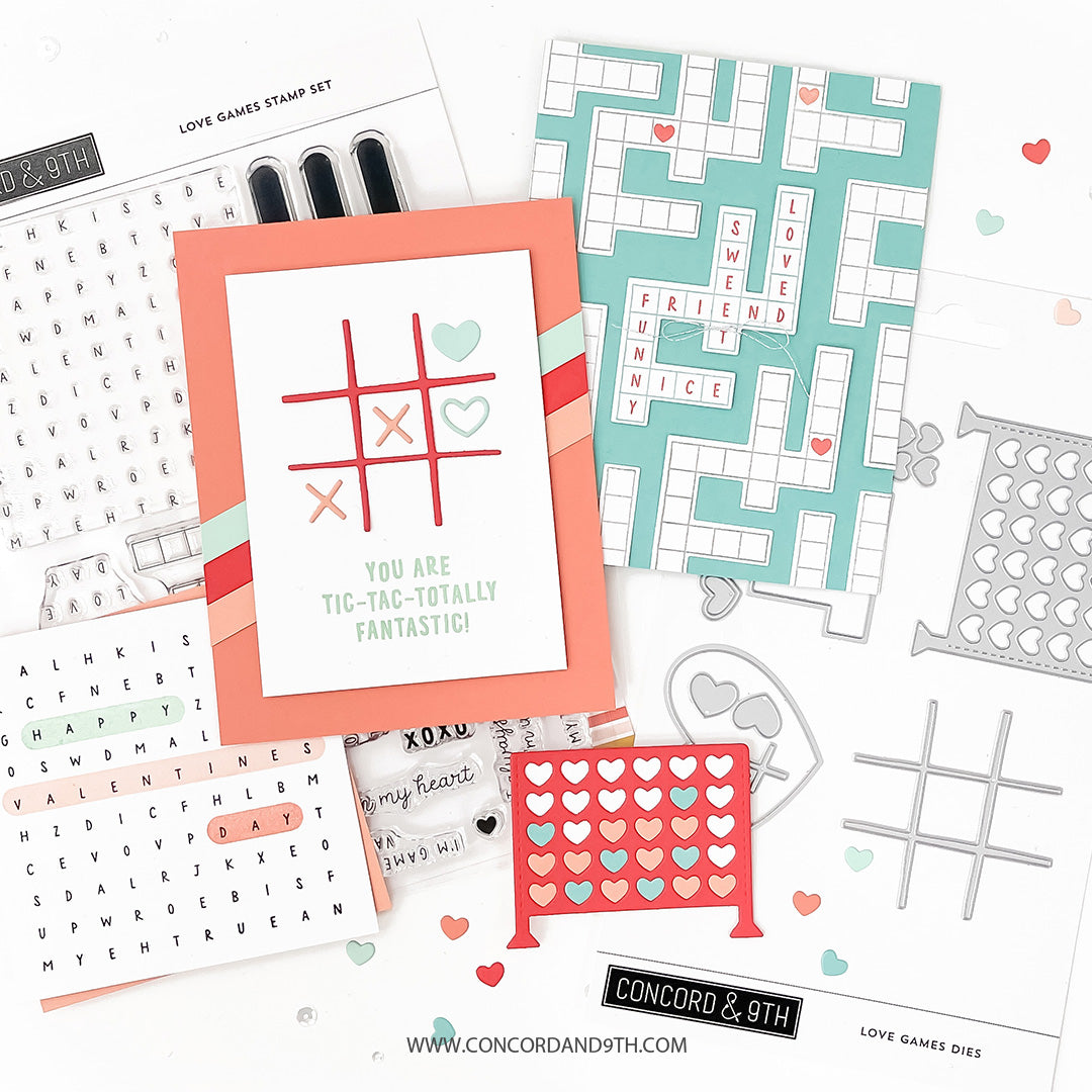 Concord & 9th - Love Games Bundle - Stamps/Dies