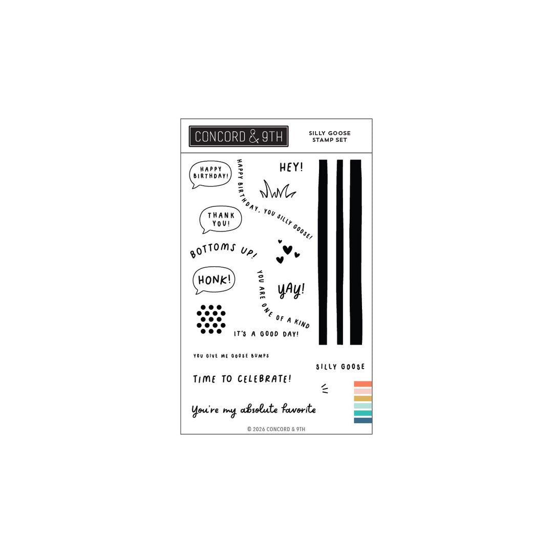 Concord & 9th - Silly Goose Stamp Set (4 x 6)