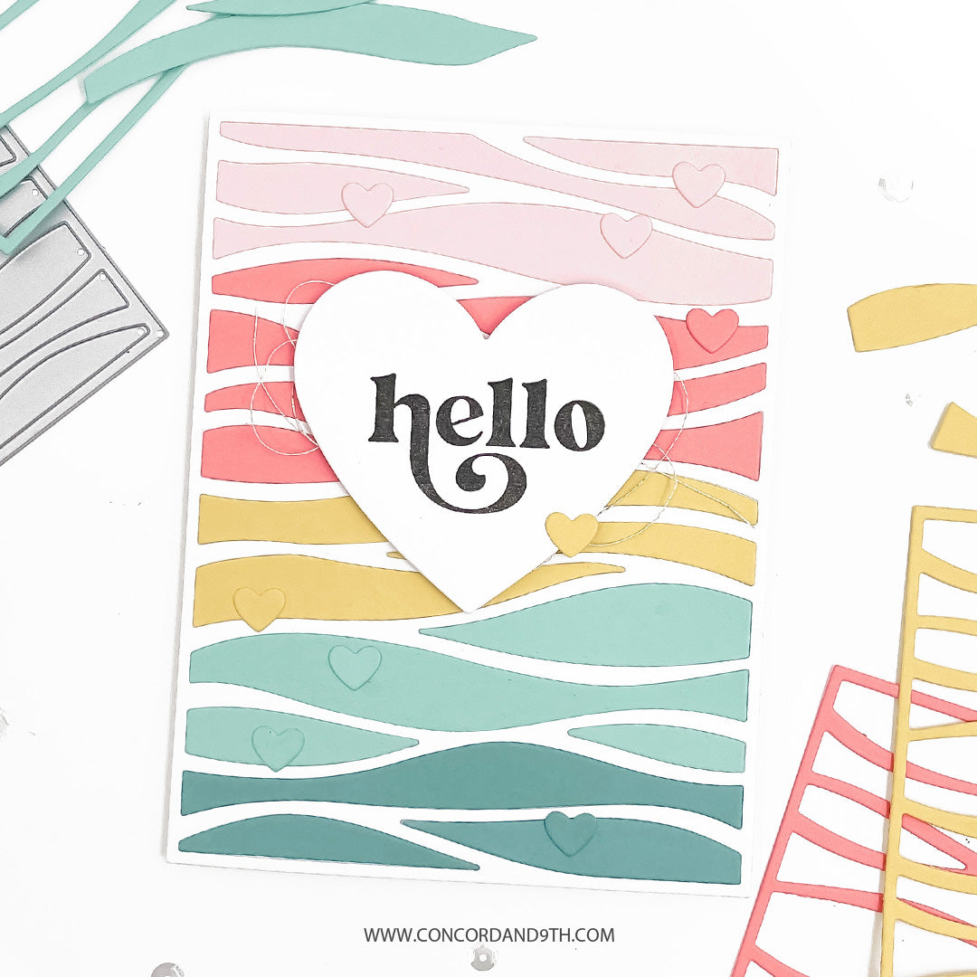 Concord & 9th - Wavy Card Front Die