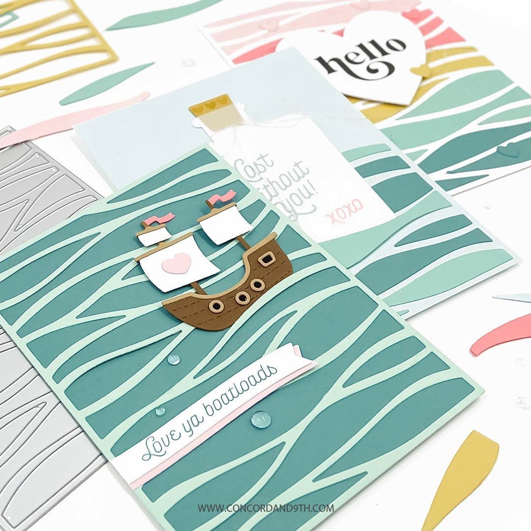 Concord & 9th - Wavy Card Front Die