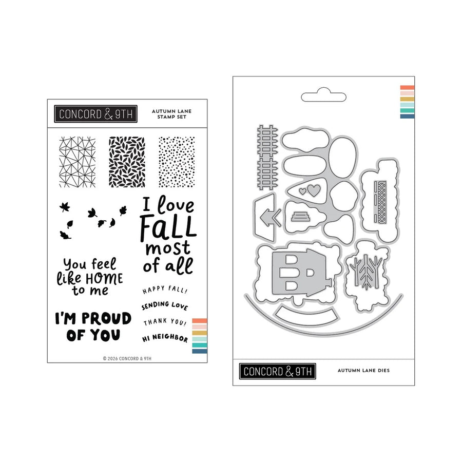 Concord & 9th - Autumn Lane Bundle - Stamps & Dies