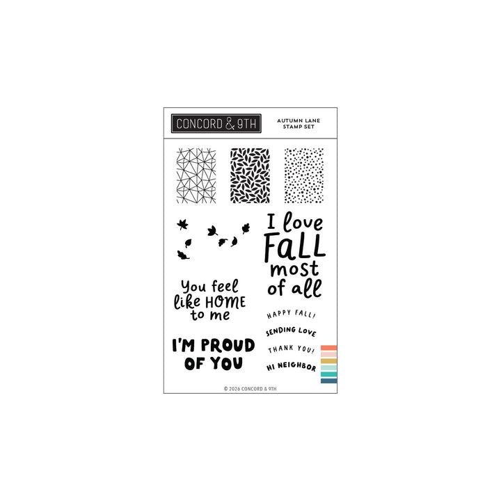 Concord & 9th - Autumn Lane Stamp Set (4 x 6)